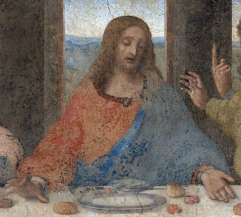 136-L'ultima cena - Convento di Santa Maria delle Grazie, Milano - dettaglio